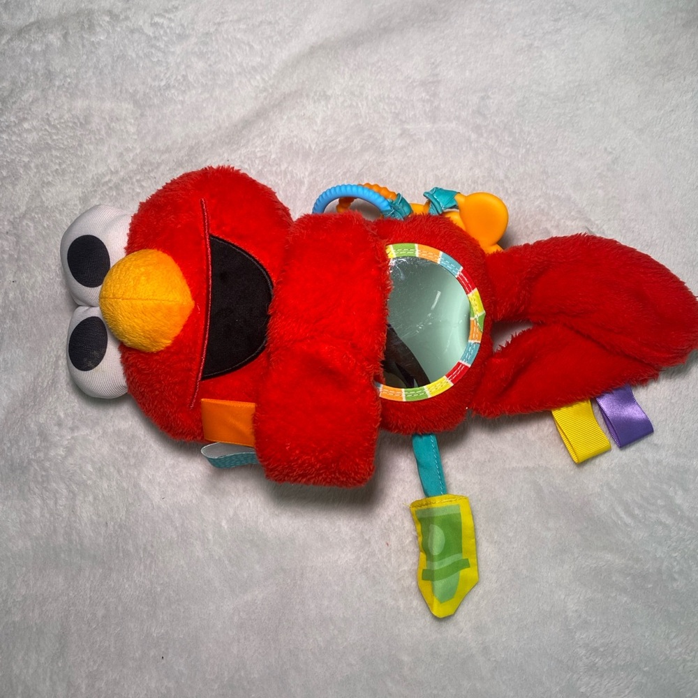 Bright Starts Sesame Street Elmo Travel Buddy Plush Take-Along